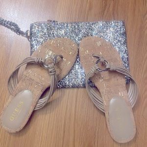 New Guess Sandals Never used size 7